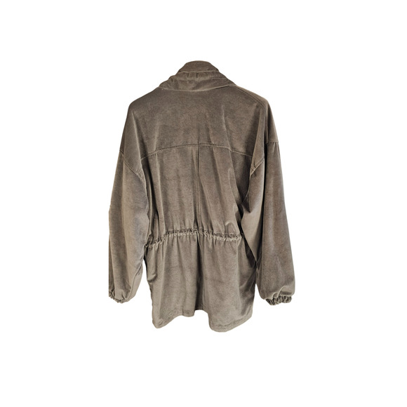 Vintage 90's Current Seen Reversible Coat Jacket Size Large Womens Nylon Velour - Picture 4 of 12